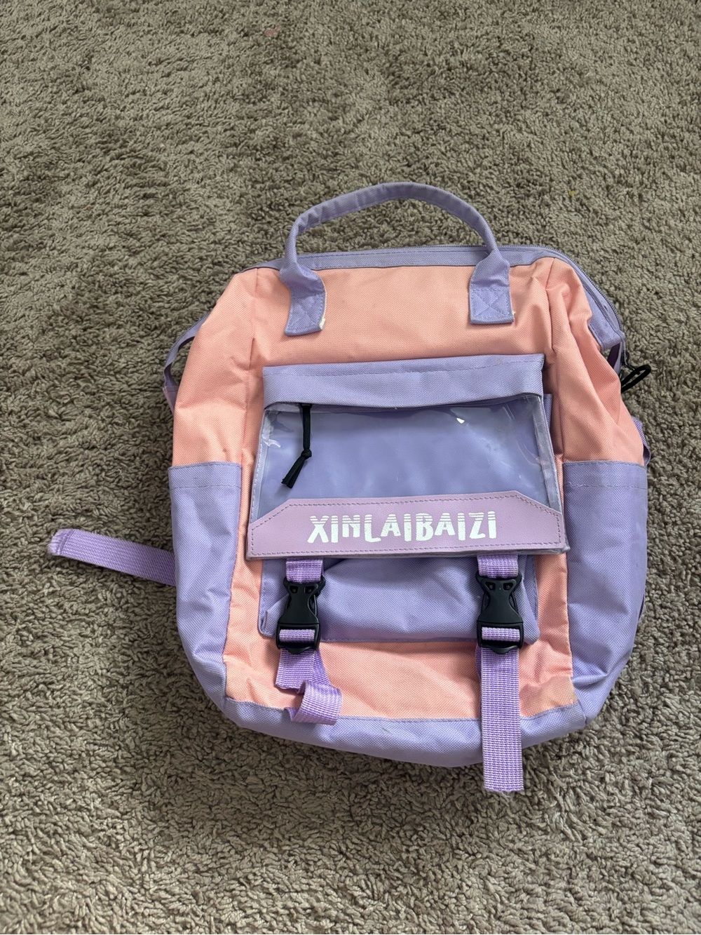 Pastel Pink and Lavender Women's Backpack